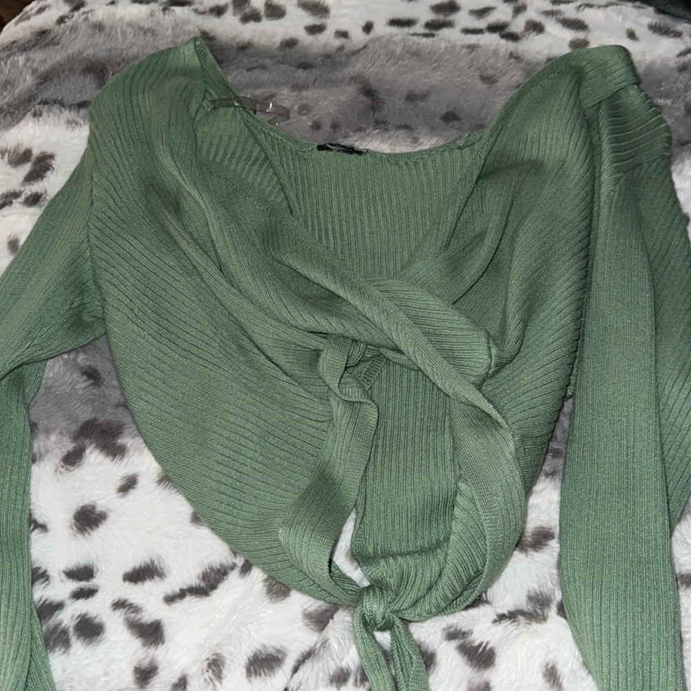 Cute Knit Wrap up top